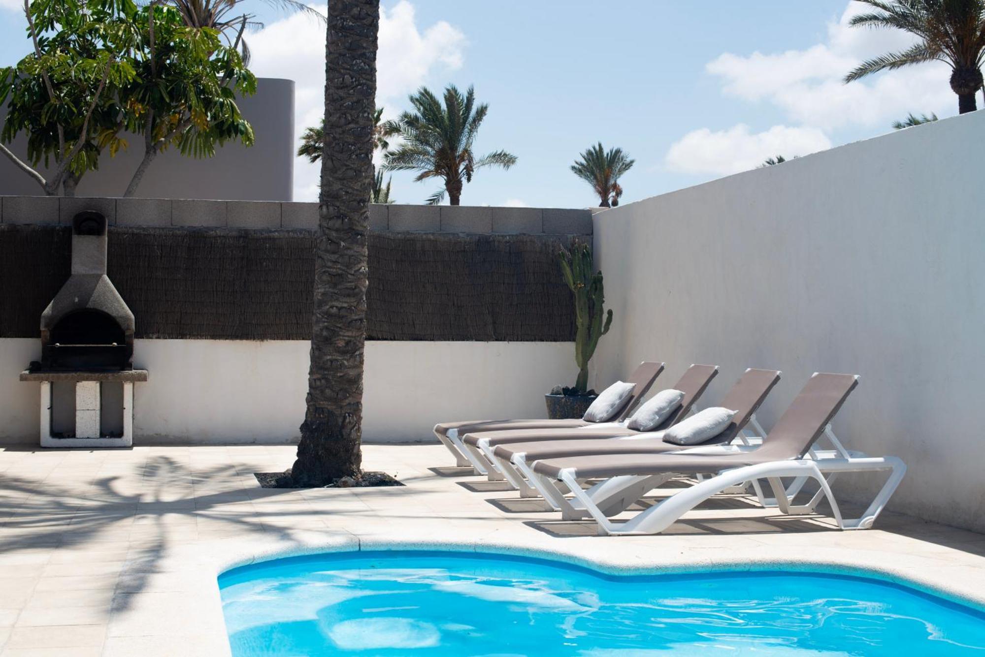 House Boho Palm With Private Heated Pool And Garden, 3 Bedrooms, Wi-Fi コラレホ エクステリア 写真
